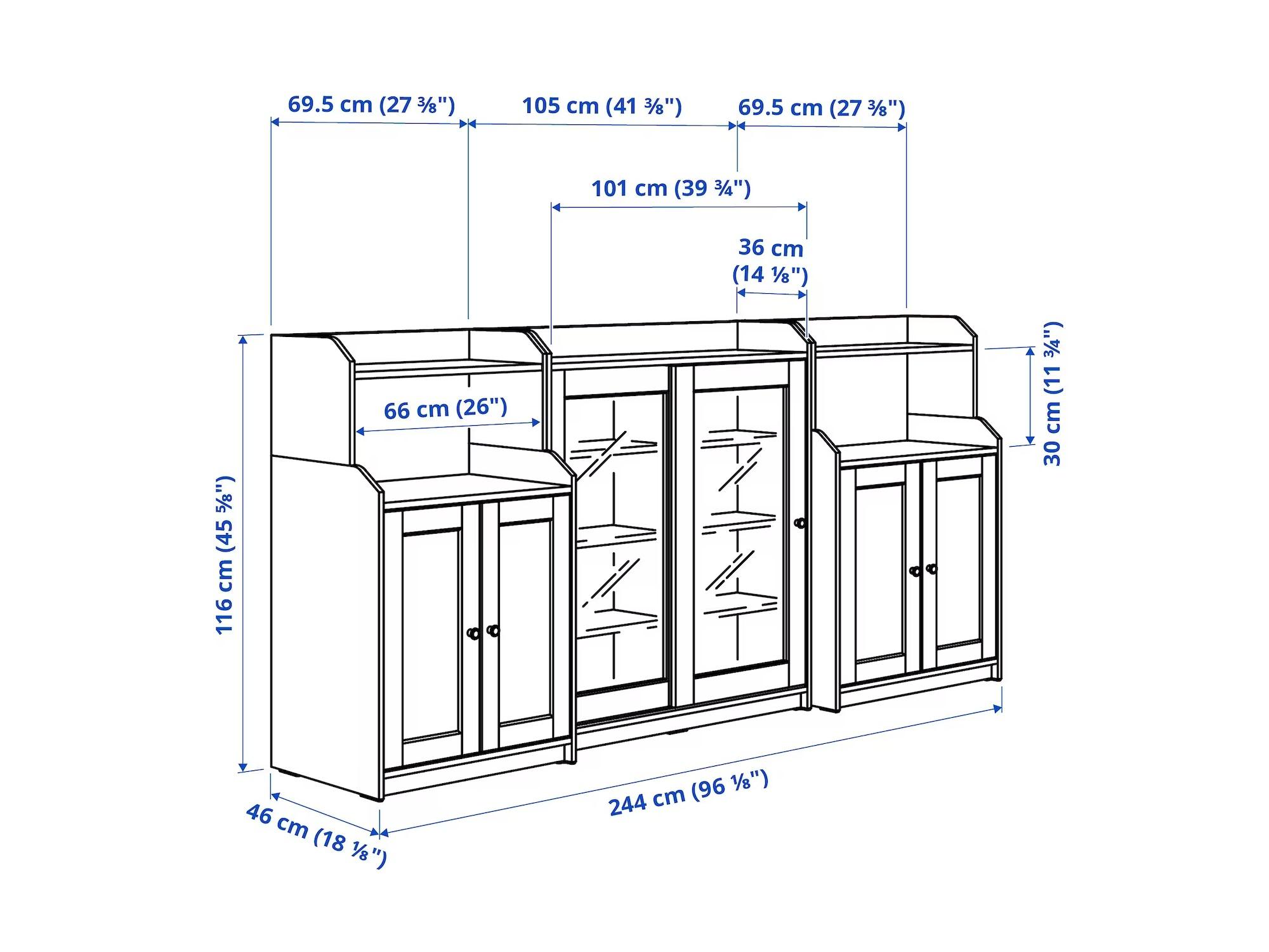 Комод Хауга 22 white ИКЕА (IKEA) изображение товара