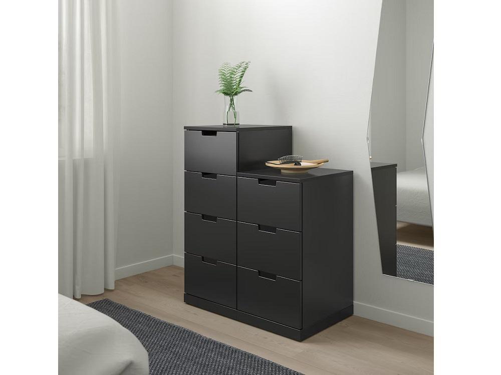 Комод Нордли 41 black ИКЕА (IKEA) изображение товара