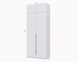 Изображение товара Распашной шкаф Пакс Альхейм 22 white (gold) ИКЕА (IKEA) на сайте adeta.ru