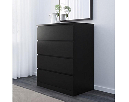 Изображение товара Комод Мальм 16 black ИКЕА (IKEA) на сайте adeta.ru